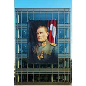 Rachel Fabric Atatrk <b>Poster</b> AS0301 Digital Printing Decorative Vinyl/Canvas Flags Banners - Product Image 1