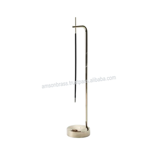 Manufacturer Wholesaler Religious Eco-friendly Nickel Plated Aluminium Curve Design Modern Art Antique Decorative Incense Holder - Product Image 3