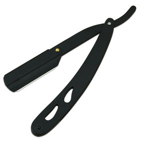 Maquinilla de afeitar profesional de acero inoxidable de un solo filo para hombres, cuchillo plegable de alta calidad para garganta y barba - Product Image 1
