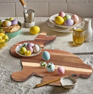Articles populaires Planche à découper en bois en forme de lapin Plateau de service Articles de cuisine Durable Passe au lave-vaisselle Décoration de Pâques - Product Image 6