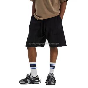 2023 personnalisé Fitness athlétique coton Shorts pour hommes respirant gris Baggy deux poches XXS Gym course maille sublimé haute rue - Product Image 3