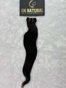 วิกผมต่อแบบชาวเปรูผมคนแท้แบบอินเดียไม่ผ่านการทำผมมนุษย์สีดำ - Product Image 2