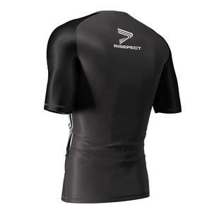 เสื้อรัดกล้ามเนื้อแขนครึ่งแขนเสื้อสำหรับฝึกยิมไม่มีจีบีหรูหรา - Product Image 3