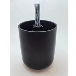 ฐานขาเฟอร์นิเจอร์สีดำ G53ขนาด10X50มม. H8ใน LDPE ฐานปรับระดับพลาสติกพิมพ์ลายอุปกรณ์เสริมทำจากพลาสติกในอิตาลี - Product Image 2