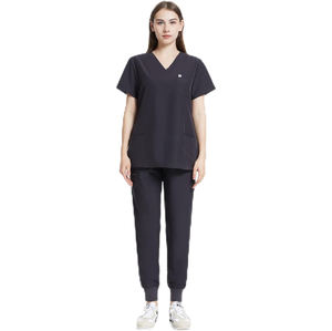 Ensemble de gommages hospitaliers modernes Qualité supérieure Unisexe Médecin Infirmière Uniforme chirurgical Jogger Pantalon Top Logo personnalisé Approvisionnement en vrac - Product Image 1