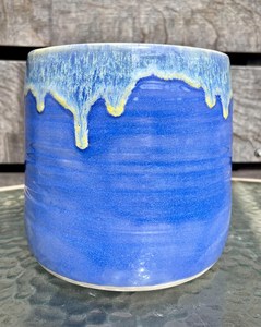 High Quality Stoneware Ceramic <b>Utensil</b> <b>Holder</b> | <b>Kitchen</b> Spoon & Tool Storage Jar | Durable Countertop Crock - Product Image 3