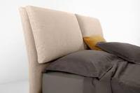 Lit King/Queen élégant, moderne et confortable en tissu rembourré avec coffre de rangement intégré, design léger et écologique pour gagner de la place