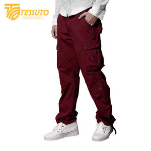 Pantalones cargo de algodón 100% de alta calidad para hombre, pantalones largos para exteriores, estilo deportivo informal táctico, liso, teñido, de lana media, bajo MOQ - Product Image 6