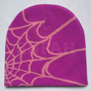 Venta al por mayor logotipo personalizado gorros de moda sombreros de alta calidad cálido invierno liso teñido gorros de punto sombrero - Product Image 5