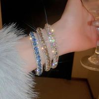 Haute apparence niveau diamant étincelant bracelet coloré mode exquise travail manuel de mariée accessoires de fête de mariage ne se décolore pas