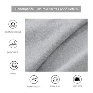 La mayoría de las camisetas de golf 2025 de tendencia para hombres, Polo de ajuste seco, camisa con cuello de manga corta con poliéster 100% de alta calidad y Premium - Product Image 2