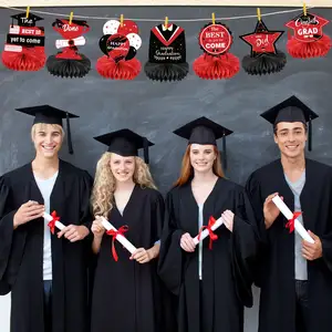 2024 Graduation Party Decorations Congrats Grad Honeycomb Table Centerpieces Graduation Party Favor