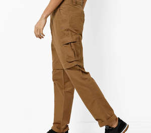 Pantalones Cargo Casuales para Hombre, Logotipo Personalizado Bordado, 100% Lona de Algodón, Transpirables, de Secado Rápido, Ligeros, con Cierre de Cordón Lateral - Product Image 4