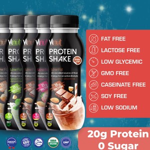 Batido de Proteína de Vainilla y Leche de Almendras 350ml - 15g de Proteína, Sin Lactosa, Muestra Gratis, Proveedores Mayoristas, OEM ODM - Product Image 3