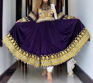 2025 El mejor material Vestido afgano Logotipo personalizado Encaje decorado ecológico Disponible Todos los colores Diseños Venta a precio razonable - Product Image 4