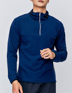 Sudaderas deportivas de diseño de moda para hombre con media cremallera, sudaderas transpirables para gimnasio con LOGOTIPO personalizado, Sudadera con capucha activa para hombre al aire libre - Product Image 6