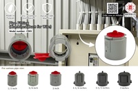 Raccord de tuyauterie breveté San Yun (Conduit combiné pour câbles) 1 1/4" Surface lisse Joint scellé Moulage par injection CD010125 Sans soudure