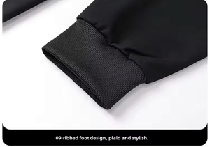 Traje deportivo de otoño para hombre, sudadera informal, jersey de sudadera, conjunto de 2 piezas, Sudadera de cuello redondo de talla grande, chándal elegante para hombre - Product Image 6