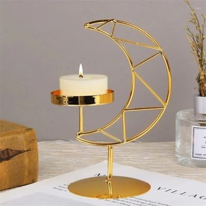 Bougeoir romantique en or de luxe bougeoir rotatif décor de fête de mariage beau cadeau pour la nouvelle maison - Product Image 1