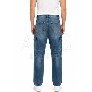 Pantalones Cargo Modernos y Ligeros 100% Algodón con Botones para Hombre, Corte Relajado, Lavados, Ecológicos, con Bolsillos Utilitarios, Estilo Casual Urbano - Product Image 5
