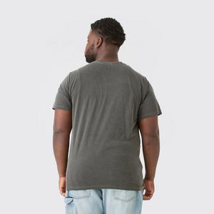 T-shirt streetwear personnalisé délavé à l'acide, coupe classique, 100 % coton, séchage rapide, respirant, option logo personnalisable, devant vierge, directement de l'usine - Product Image 2