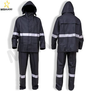 Traje Impermeable para Hombre para Trabajo Pesado con Cintas Reflectantes - Product Image 5