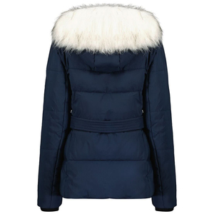 Chaqueta de Invierno para Mujer, Impermeable, Transpirable, Ecológica, con Capucha y Ribete de Piel, Cremallera Personalizable con Logotipo, Chaqueta de Otoño con Exterior de Nailon - Product Image 6