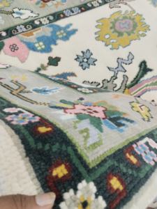 Customized Carpet Rugs Floor Rugs <b>pink</b> and beige <b>wool</b> rug for living room, bedroom - Product Image 2