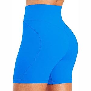 New Plain Yoga <b>Shorts</b> Gym Fitness <b>Short</b> Breathable Sport Workout <b>Compression</b> leggings, Seamless, High Waist - Product Image 3