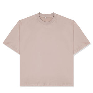 Haute qualité recadrée longueur boîte Fit hommes T-Shirt surdimensionné Logo personnalisé écran blanc 100 coton goutte épaule Boxy T-Shirt pour hommes - Product Image 5