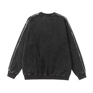เสื้อฮู้ดดี้ผู้ชายสั่งทำพิเศษ คุณภาพสูง ผ้าฝ้าย 100% ล้างแบบวินเทจ ทำให้ดูเก่า พร้อมโลโก้พิมพ์ลายปักตามสั่ง - Product Image 5