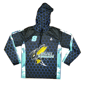 เสื้อฮู้ดกีฬาแขนยาวของผู้ชายเสื้อมีฮู้ดพิมพ์ซับลิเมชันสไตล์ต่างๆสำหรับโค้ช - Product Image 3