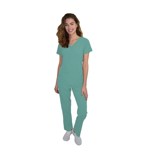 Costumes de coton personnalisés en gros unisexe Jogger élégant Infirmière de l'hôpital Médecin Porter unisexe médical Scrubs uniformes ensembles - Product Image 1