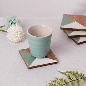 Ensemble de sous-verres faits à la main très en demande en résine de bois de noyer avec prix de pierre indienne Tapis et tampons de qualité supérieure du fabricant indien - Product Image 5