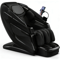 Silla de Masaje VCT-604 2026 con Doble Movimiento, Gravedad Cero, Calefacción, Portátil, Bluetooth, Masajeador de Pantorrillas, Silla Eléctrica