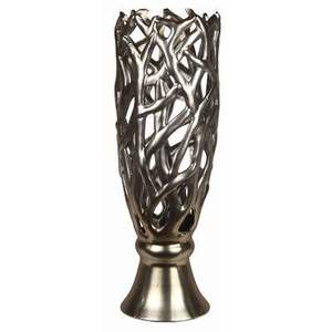 Jarrón de Flores de Aluminio Liso Ecológico Hecho a Mano con Superficie Metálica Pulida y Elegancia Floral para Decoración del Hogar - Product Image 2