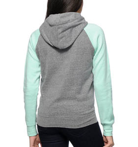Sweat à capuche décontracté en coton uni avec poche et logo personnalisé pour femme 2026 - Product Image 4