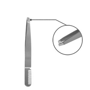 Pinzas para Cejas de Acero Inoxidable de 100 mm, Inclinadas, de Alta Calidad, Ecológicas, Ligeras y Cómodas - Product Image 2