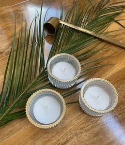 Porte-bougie or, porte-bougie en verre, porte-bougie de lumière de thé de mariage, décor de mariage doré, mariage de Noël - Product Image 3