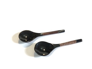 Cuillère en corne de buffle, ensemble de serveurs à salade en corne de buffle avec 2 spatules, ustensiles durables faits à la main - Product Image 6