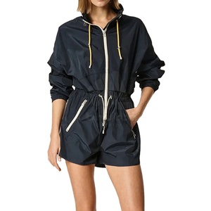 Ensemble short coupe-vent décontracté pour femme, col montant, léger, respirant, écologique, taille haute, short chaud - Product Image 3
