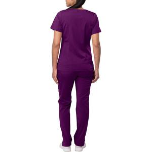 Conjuntos de uniformes de hospital OEM para mujeres profesionales Trajes de fregado de mezcla de rayón y poliéster de algodón con estilo - Product Image 2