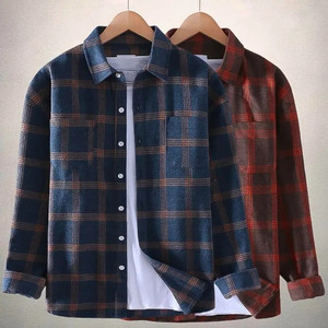 Camisas inteligentes informales cómodas de manga larga de algodón 100% para hombre, antiarrugas, de fácil cuidado, parche único, ropa de verano antibolitas - Product Image 3