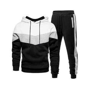 Conjunto de 2 Piezas de Sudadera con Capucha y Pantalones Deportivos para Hombre, Lavado Ácido, 100% Algodón, Impresión de Logotipo Personalizada, Conjuntos Deportivos, Chándales Unisex - Product Image 1
