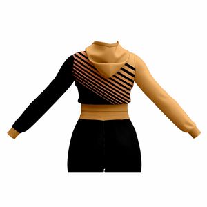 ชุดวอร์มเล่นกีฬาพิมพ์ลายซับลิเมชันสำหรับฤดูหนาวพร้อมเสื้อครอปสไตล์ของคุณ - Product Image 4