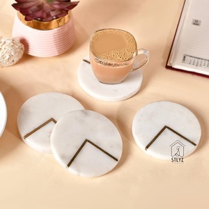 Posavasos de Mármol para Bebidas de Uso Hotelero, Posavasos de Mármol de Lujo con Nuevo Diseño, Posavasos de Mármol Hexagonales, Producto Sólido de Gran Venta - Product Image 5