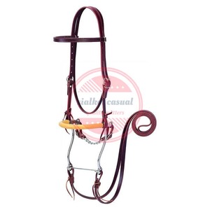 Bride de cheval en cuir de qualité supérieure équitation bride de cheval équestre brides de cheval en cuir - Product Image 6