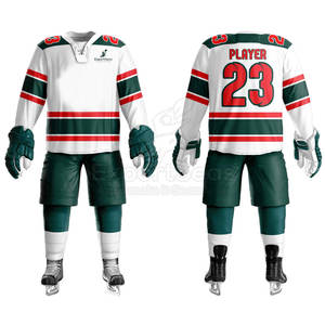 Uniforme de hockey sobre hielo de alta calidad diseñado para la comodidad y el rendimiento Tela transpirable con color y tamaño personalizados - Product Image 1