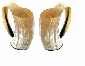 CUSTOM VKING BEBER BUFFALO HORN BEBER MUG Venta al por mayor hecho a mano Natural Viking Buffalo Horn Mug para OCASIÓN DE Navidad - Product Image 5