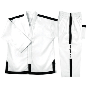 TOP QUALITY KARATE GI UNIFORM HOT SALE MARTIAL ARTS SUITS CUSTOMIZED COLOR TRADITIONAL 220g 100% COTTON DURABLE UNISEX ADULT - Product Image 3